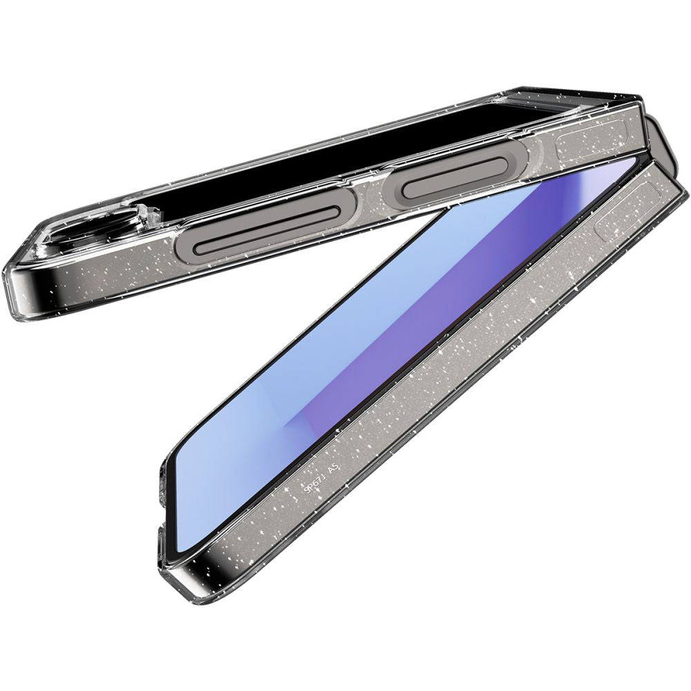 Case for Samsung Galaxy Z Flip7 FE F761 / Z Flip6 F741, Spigen, Air Skin Glitter, Transparent