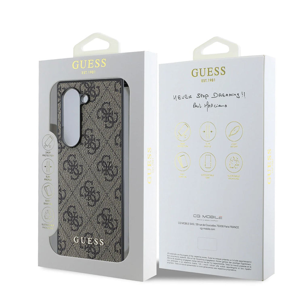 Case for Samsung Galaxy Z Fold6 F956, Guess, 4G, Black