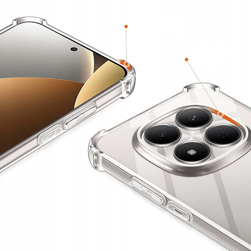Case for Xiaomi Poco M8 / Redmi Note 15 5G / Note 15 4G, Techsuit, Shockproof Clear, Transparent