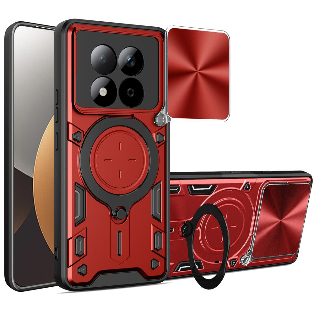 Case for Xiaomi Redmi Note 15 Pro 5G, Techsuit, CamGuard Pro, Red