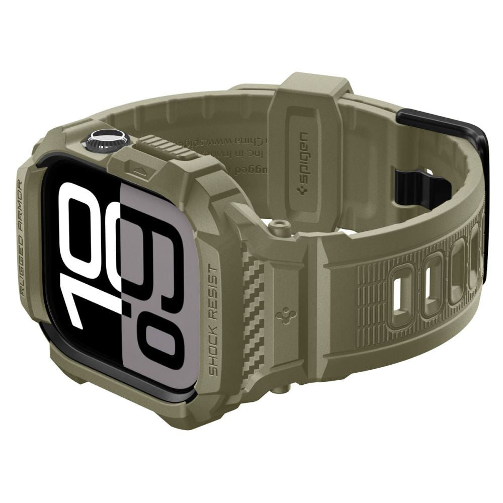 Spigen Rugged Armor Pro V2 Case for Apple Watch Series 10 / 11 46mm, Khaki
