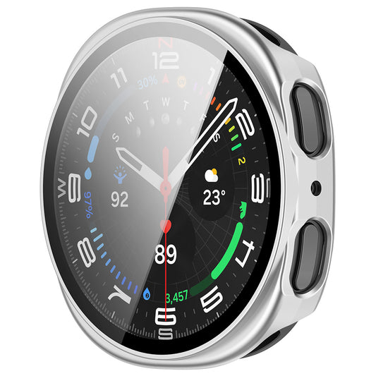 Techsuit Defense360 Pro Case for Samsung Galaxy Watch9 / Watch8 44mm, Silver