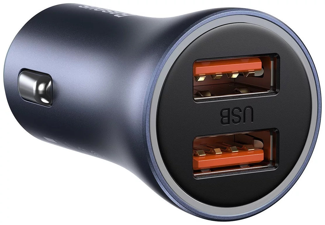 Car Charger Baseus Golden Golden Contactor Pro Dual, 40W, 3A, 2 x USB-A, Grey CCJD-A0G