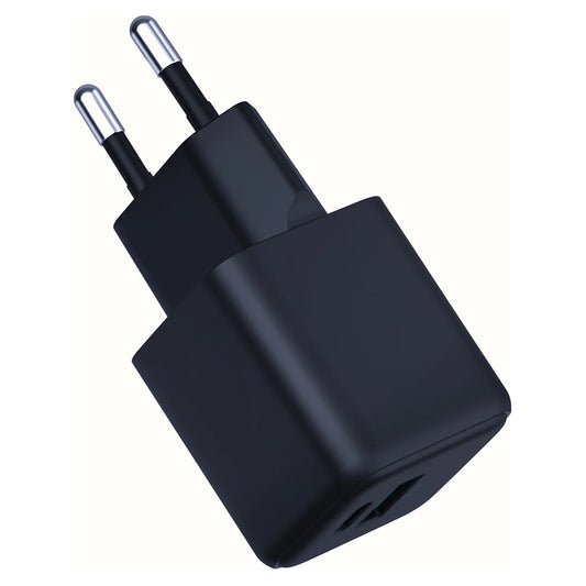 3MK Hyper Network Charger, 20W, 3A, 1 x USB-A - 1 x USB-C, Black