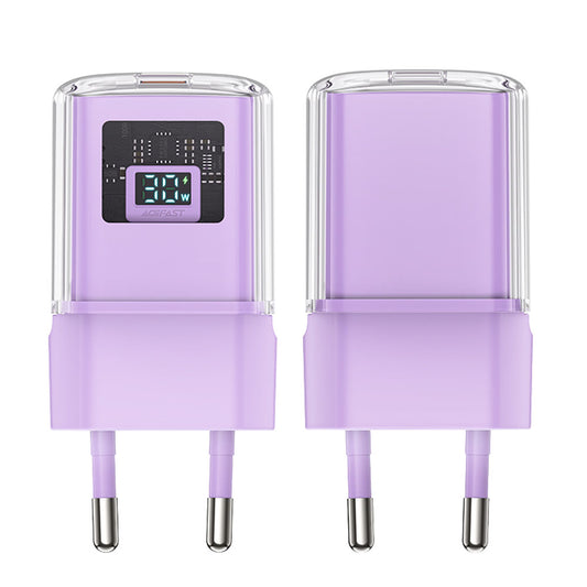 Acefast A53 Sparkling Display Network Charger, 30W, 3A, 1 x USB-C, Purple