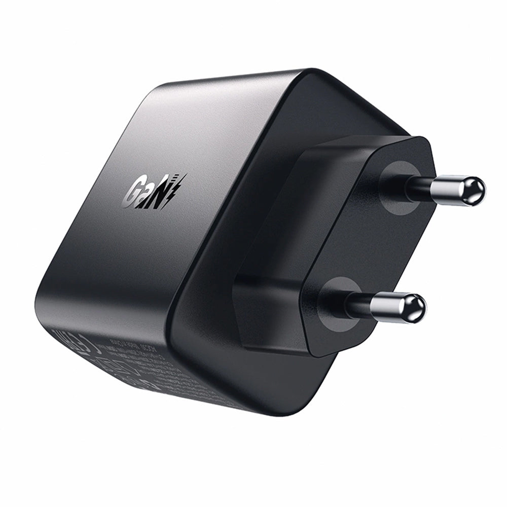 Acefast A57 Network Charger, 35W, 3A, 2 x USB-A - 1 x USB-C, Black