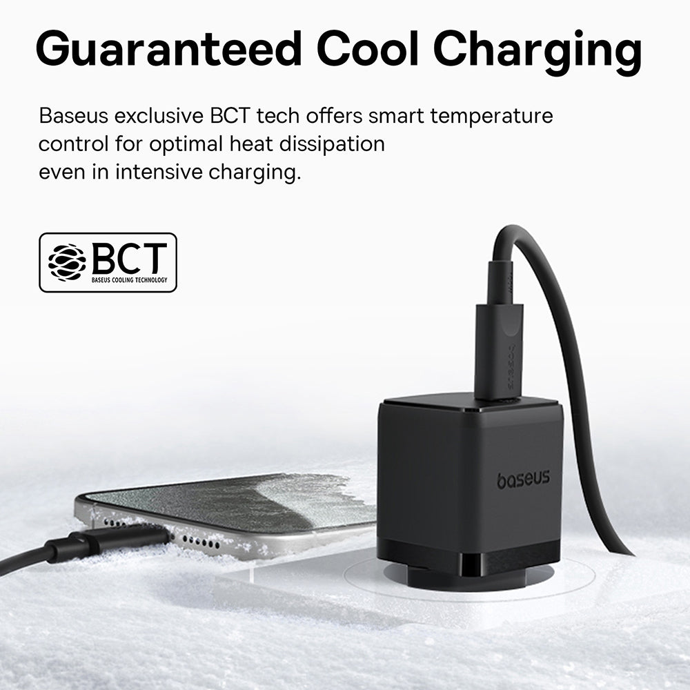 Baseus Palm USB-C Network Charger with Cable, 30W, 3A, 1 x USB-C, Black P10111605113-01