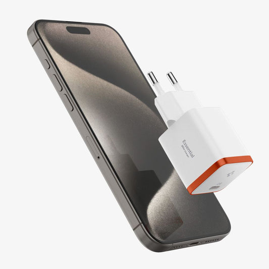 Spigen EE301EU Arcstation Essential Wall Charger, 30W, 3A, 1 x USB-C, White ACH08449
