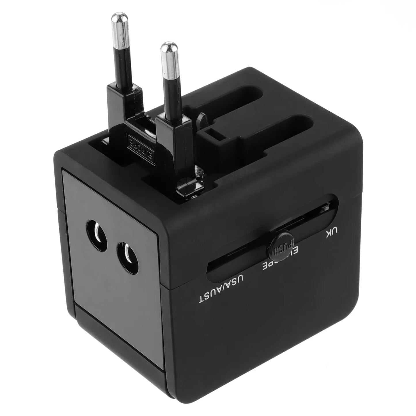 Techsuit HHt148 Travel Network Charger, 10W, 2A, 2 x USB-A, Black