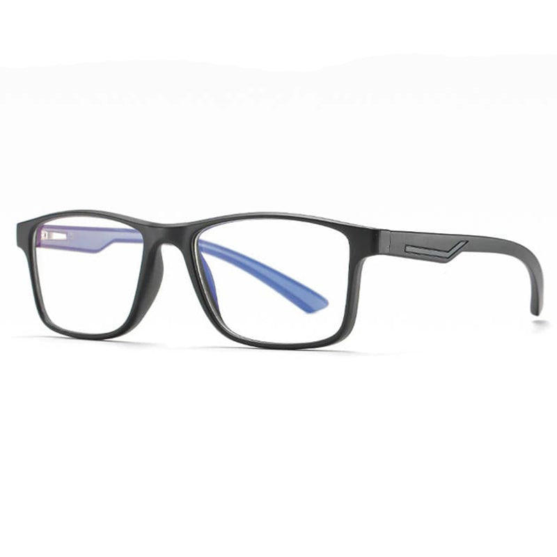 Men's Techsuit F2388 Computer Glasses, Anti-Blue Light, Black Gray