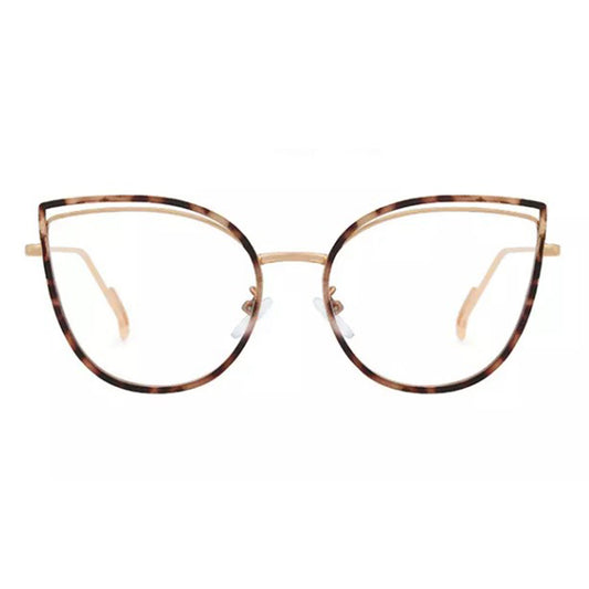 Techsuit Women's Computer Glasses F95597-C13, Anti-Blue Light, Cream Brown