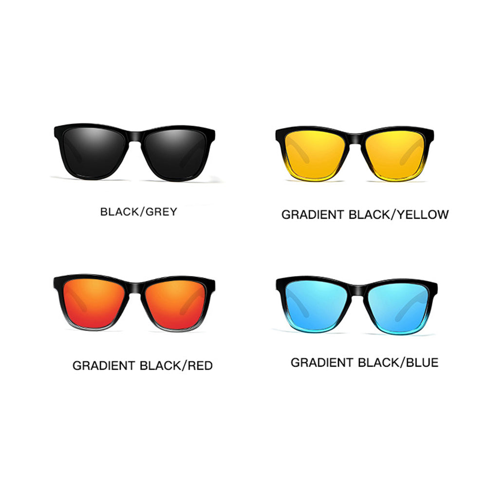 Men's Techsuit 0717 Sunglasses, Polarized, UV Protection, Black Red