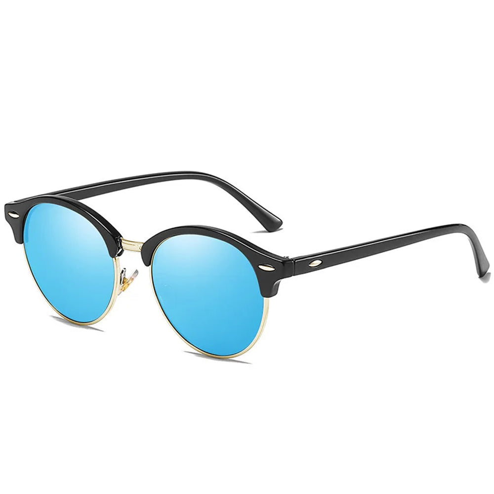 Men's Techsuit 66612 Sunglasses, Polarized, UV Protection, Gold Blue