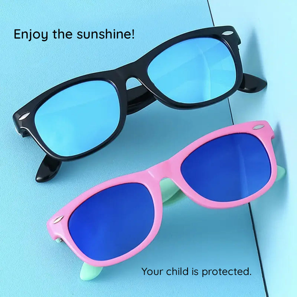 Techsuit D802 Kids Sunglasses, Polarized, UV Protection, Blue
