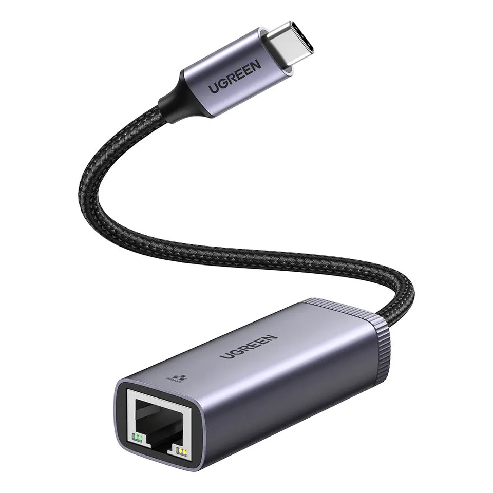 UGREEN CM483 Network Card, RJ45, USB-C, Gray