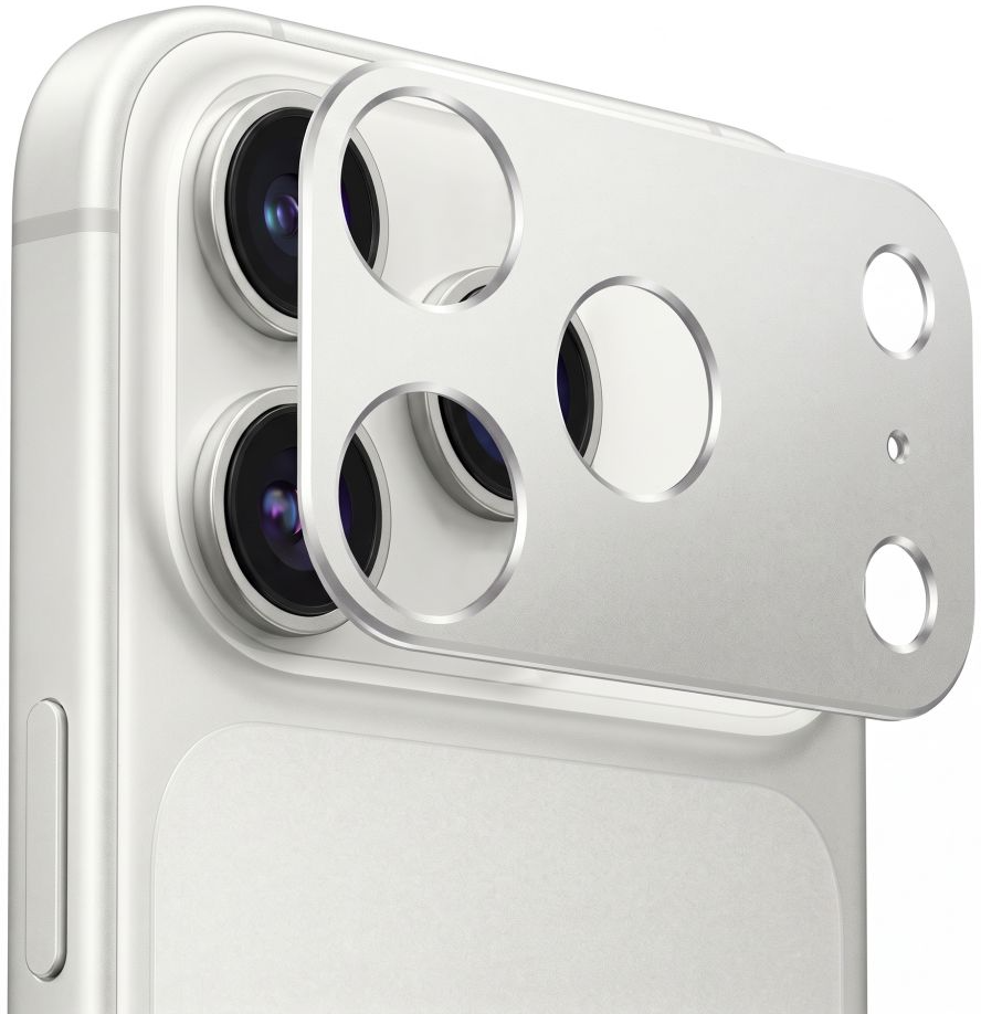 Tech-Protect Camalloy Fit+ Rear Camera Protection Frame for Apple iPhone 18 Pro Max, Aluminum, Silver