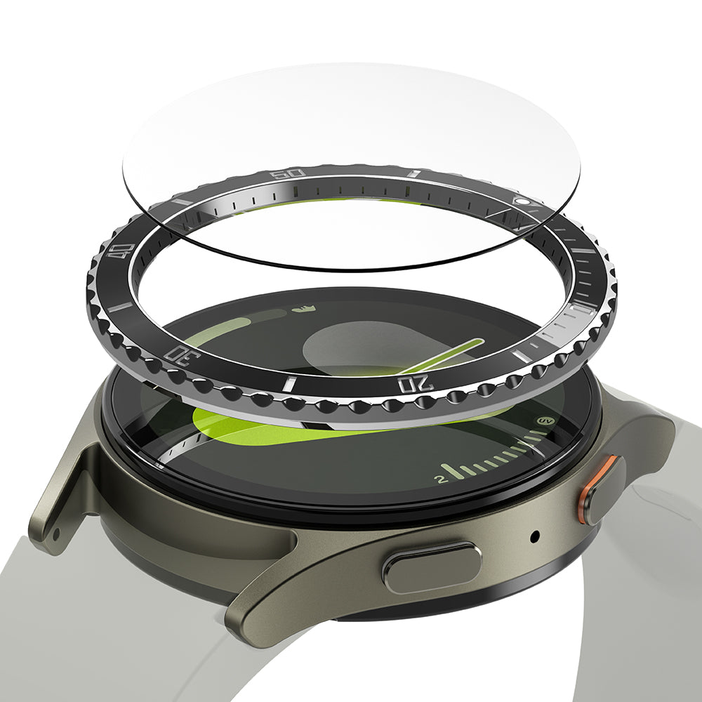 Ringke Premium Styling Protection Frame for Samsung Galaxy Watch7 40mm, Model 4, Black