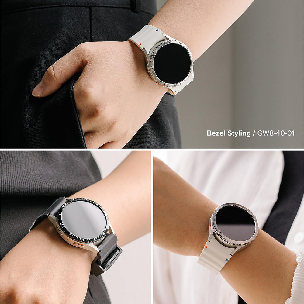 Ringke Inner Styling Protection Frame for Samsung Galaxy Watch8 Classic, Silver