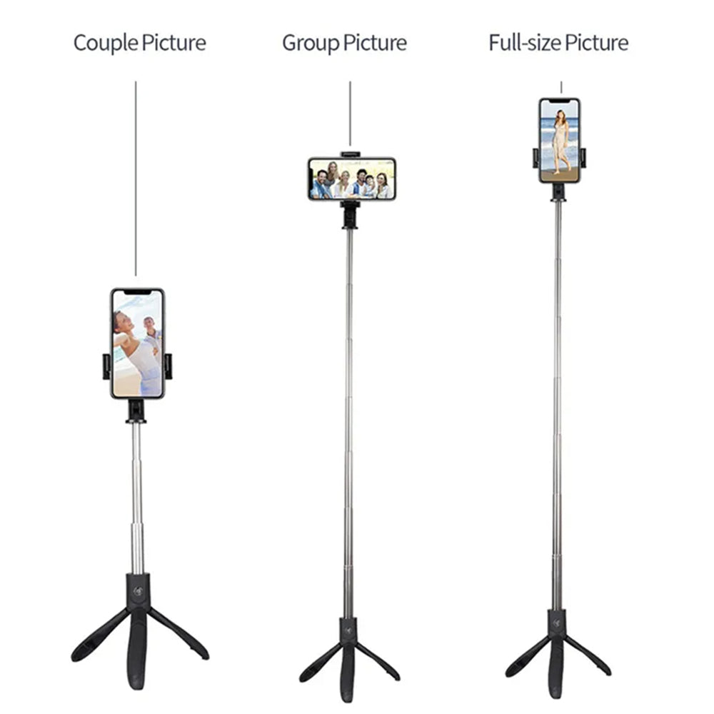 Selfie Stick Bluetooth Techsuit K06, Universal, Black