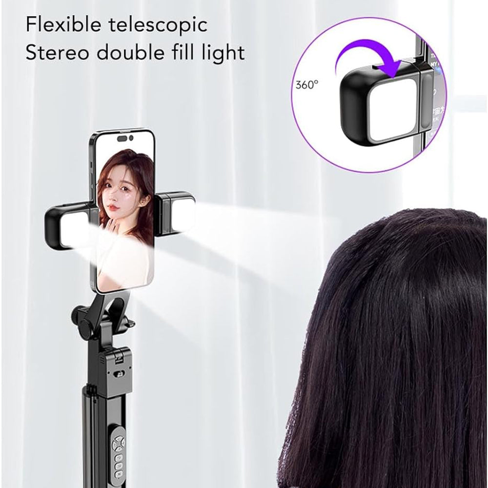 Selfie Stick Bluetooth Techsuit K30S, Universal, Black