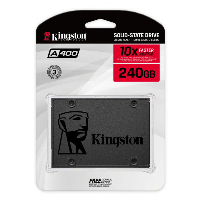 Solid State Drive (SSD) Kingston A400, 240GB, 2.5inch, SATA III SA400S37/240G