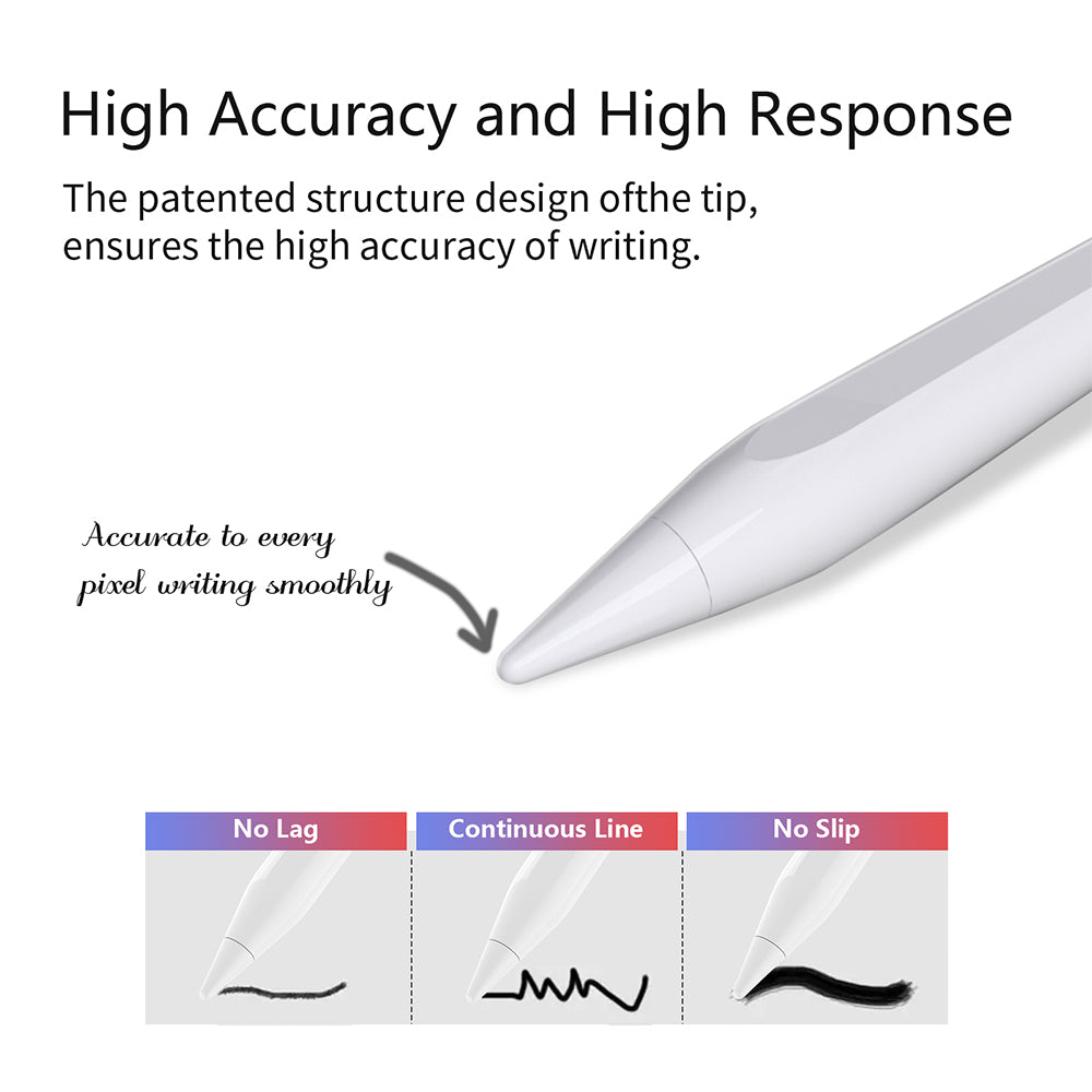 Touch Pen Techsuit AC10-CP for Apple iPad, Active Version, White