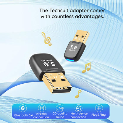 USB Bluetooth Adapter Techsuit BlueJet A20, Black