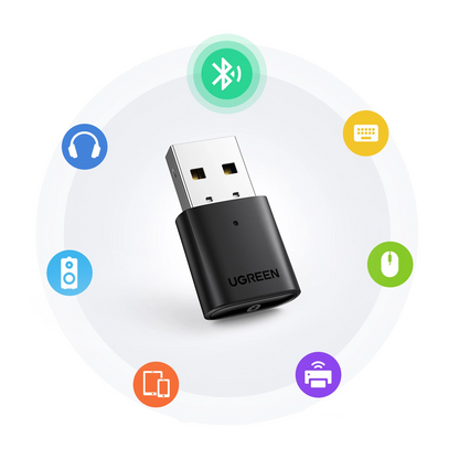 UGREEN CM390 USB Bluetooth Adapter (80889) New Version, Black