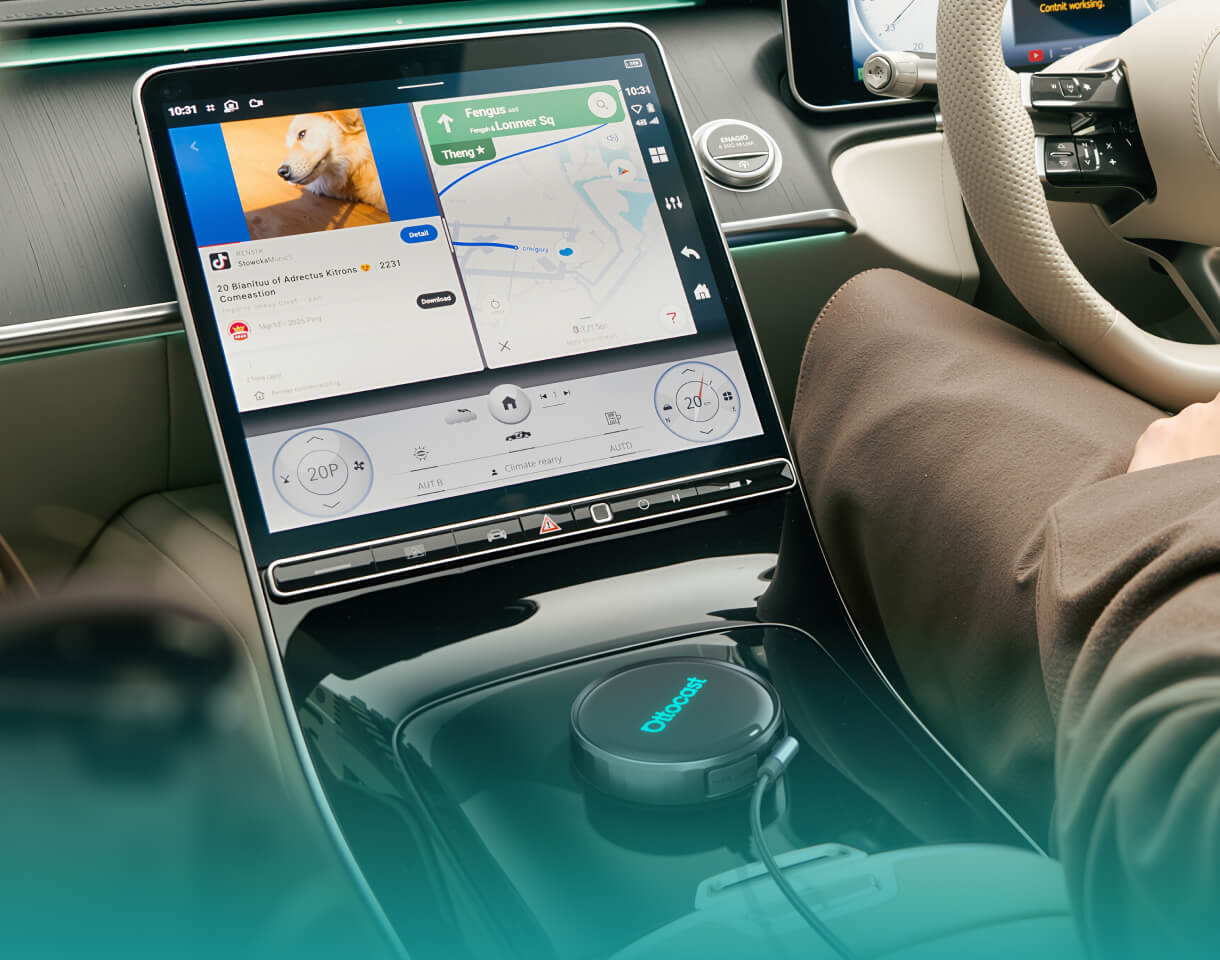 Wireless Carplay / Android Auto Adapter Ottocast OttoAibox P3 Pro for Apple iPhone / Android Series, Refurbished PCS61-T