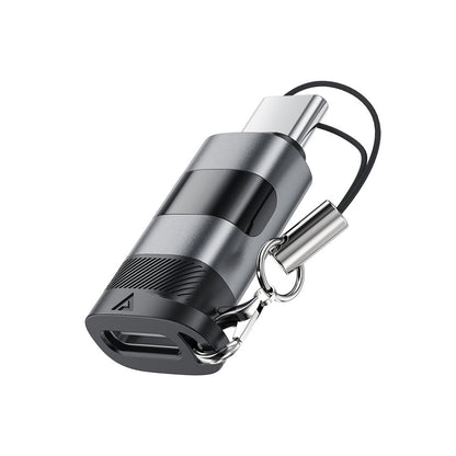 USB-C Data and Charging Adapter - USB-C Acefast J9 Display, Gray