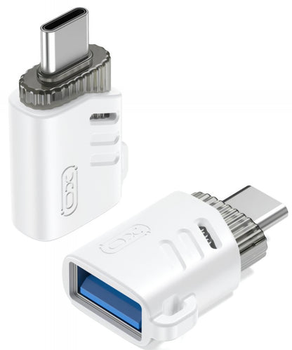 OTG USB-C to USB-A Adapter XO Design NB256B, White