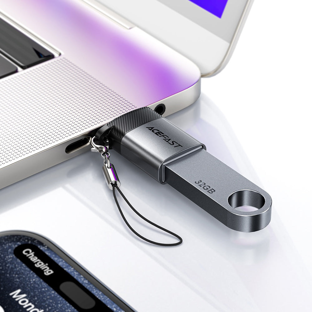 OTG USB-C to USB-A Acefast J7 Adapter, Gray