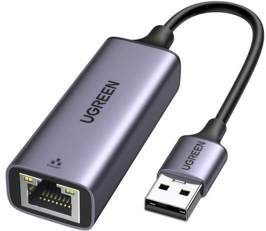 UGREEN CM209 Network Card, RJ45, USB, Gray