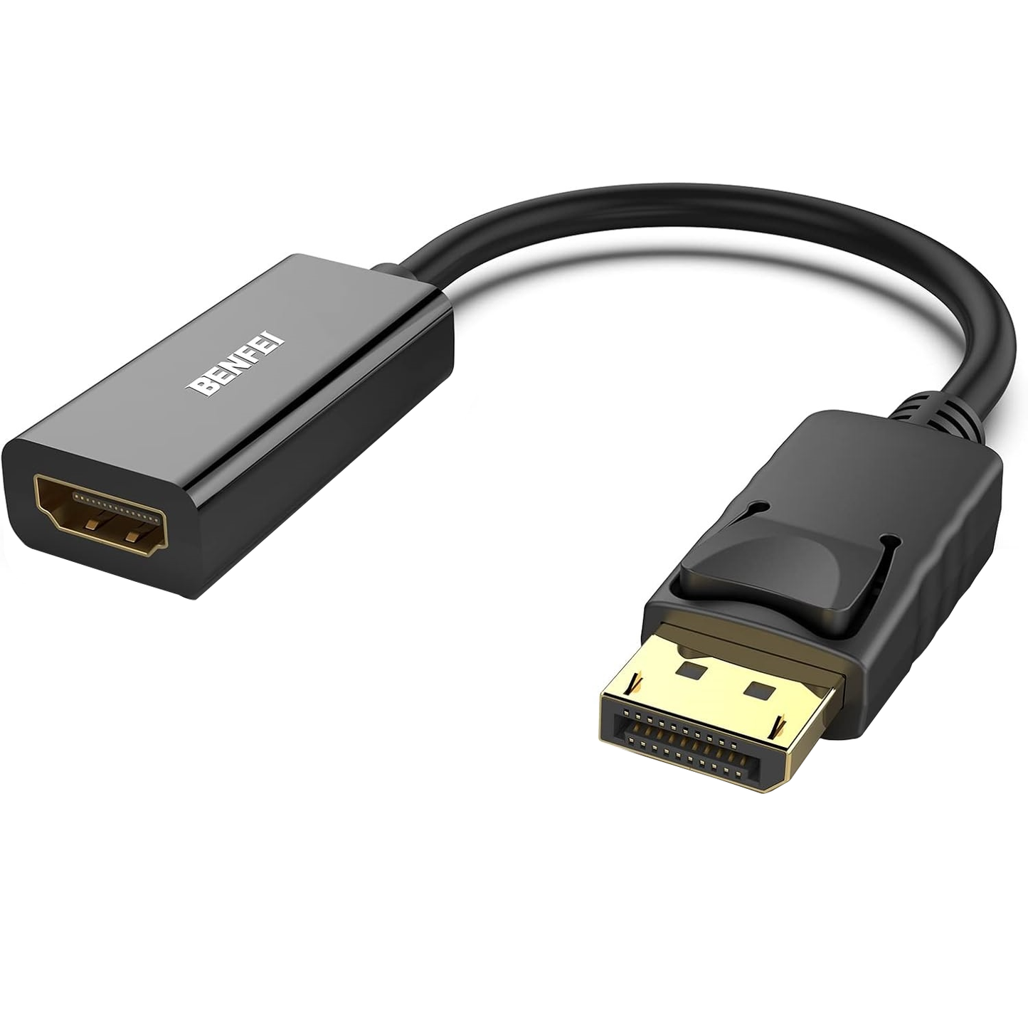 Benfei Video Adapter, DisplayPort - HDMI, 4K, Black