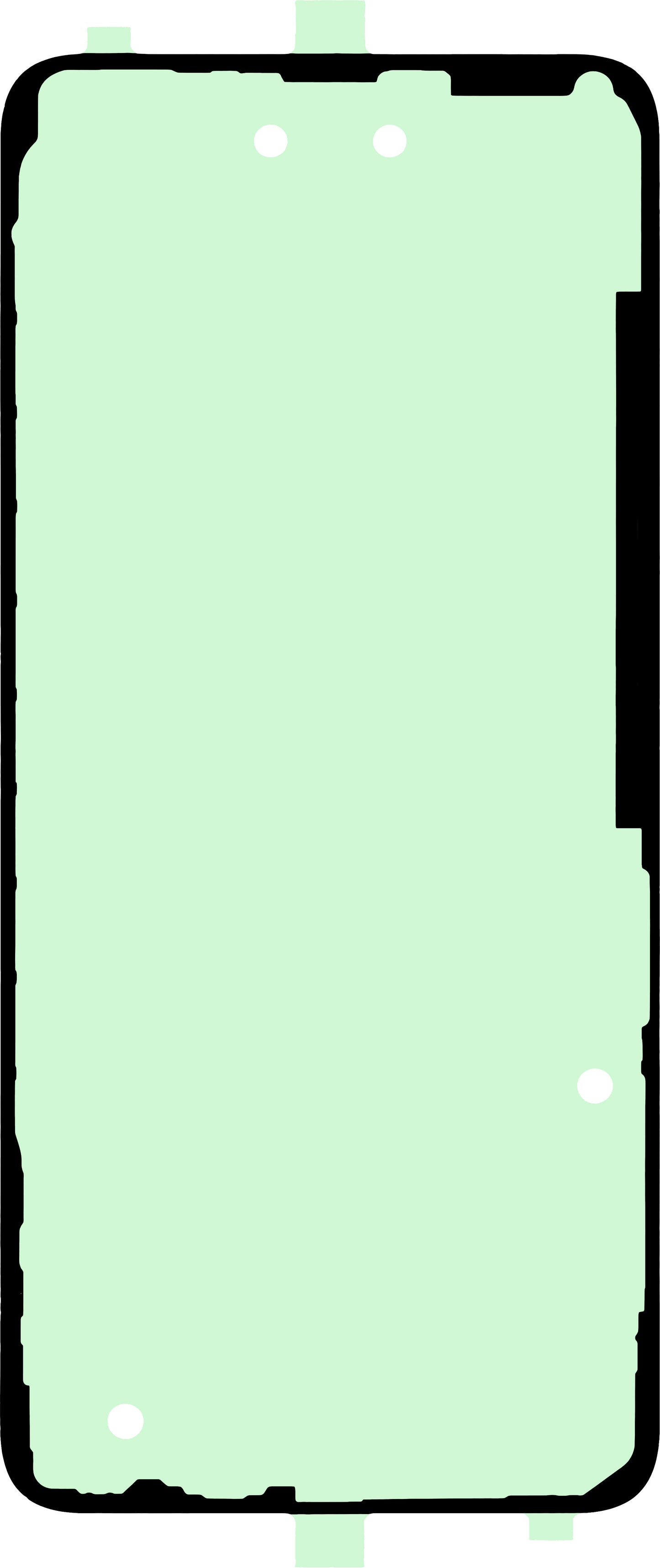 OEM Battery Cover Adhesive, 164mm x 74mm
