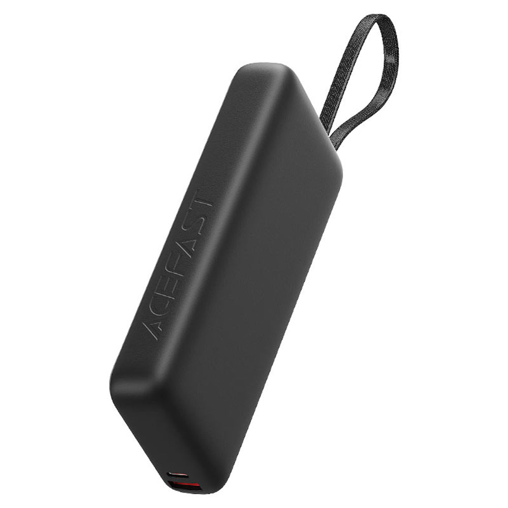 Acefast M22 External Battery, 20000mAh, 130W, QC + PD, 1 x USB-A - 2 x USB-C, Black