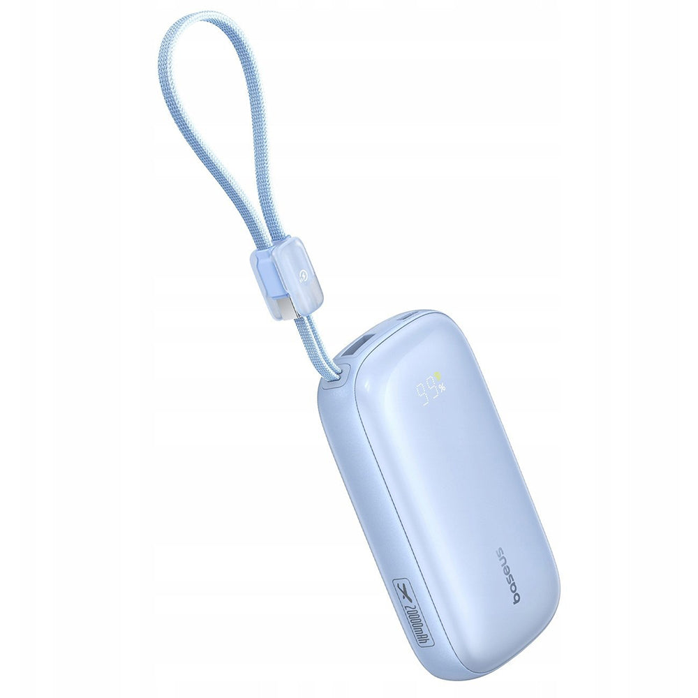 Baseus EnerFill FC21 Qpow 3 Ultra External Battery, 10000mAh, 22.5W, QC + PD, 1 x USB-A - 1 x USB-C, Blue E0027L03