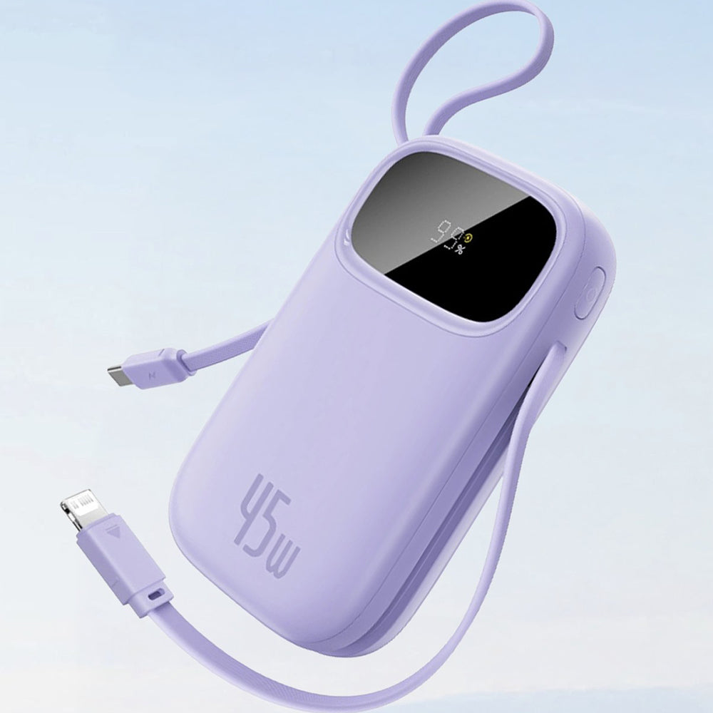 Baseus EnerFill FC31 Qpow 3 External Battery, 20000mAh, 45W, QC + PD, 1 x Lightning - 1 x USB-A - 2 x USB-C, Black E0028D00
