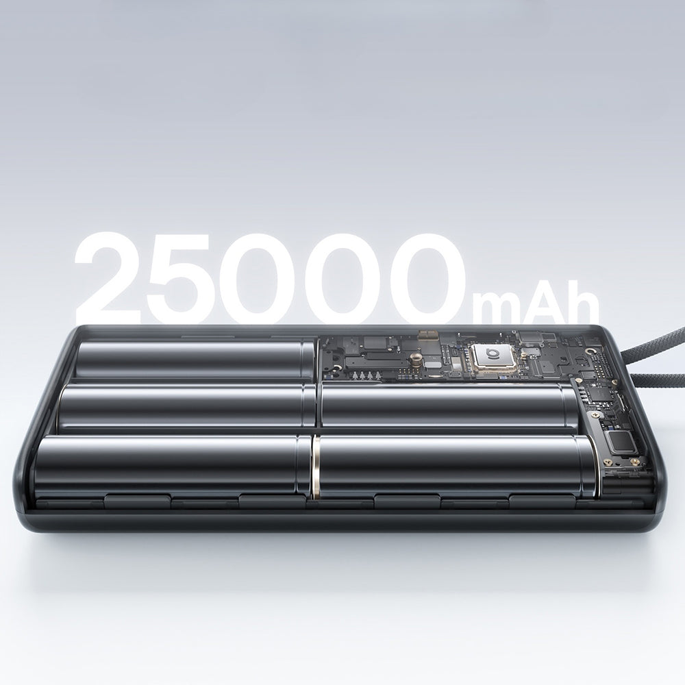 Baseus EnerFill FC41 External Battery, 25000mAh, 145W, QC + PD, 1 x USB-A - 3 x USB-C, Black E0028H03