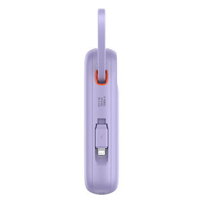 Baseus Qpow Pro+ External Battery, 10000mAh, 22.5W, QC + PD, 1 x Lightning - 1 x USB-A - 2 x USB-C, Purple P10055003513-00