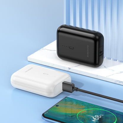 Borofone BJ81 Stability External Battery, 5000mAh, 10W, 1 x USB-A, Black
