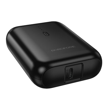 Borofone BJ81 Stability External Battery, 5000mAh, 10W, 1 x USB-A, Black