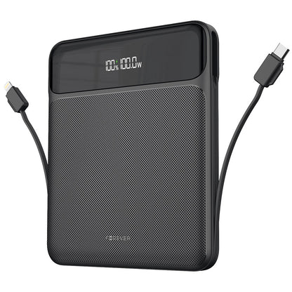 External Battery Forever TB-200, 20000mAh, 100W, QC + PD, 1 x Lightning - 2 x USB-C - 2 x USB-A, Black