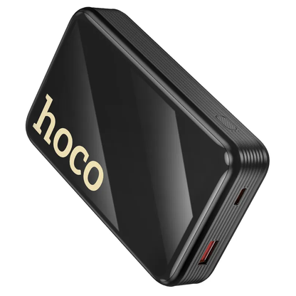 HOCO Q37A External Battery, 20000mAh, 22.5W, QC + PD, 1 x Lightning - 1 x USB-A - 2 x USB-C, Black