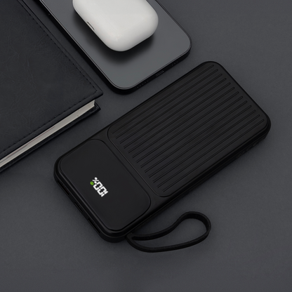 External Battery MaXlife MXPB-06, 10000mAh, 22.5W, QC + PD, 1 x Lightning - 2 x USB-A - 2 x USB-C, Black
