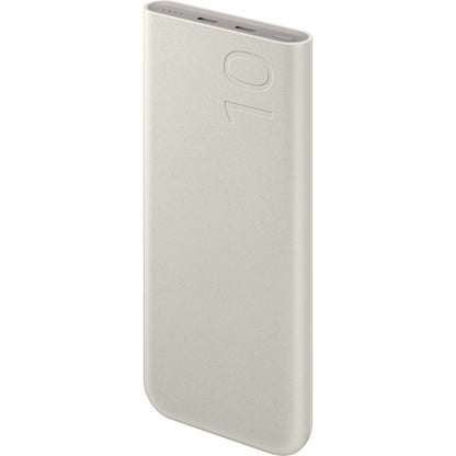 Samsung External Battery, 10000mAh, 25W, PD, 2 x USB-C, Beige, Resealed EB-P3400XUEGEU