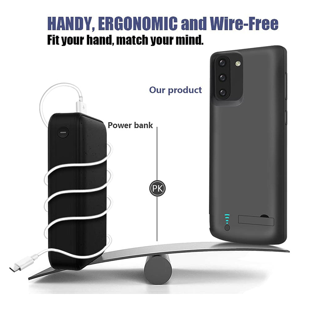 External Battery Case Techsuit Power Pro Battery for Samsung Galaxy Note 10 5G N971 / Note10 N970, 5000mAh, Black