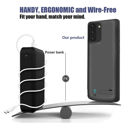 External Battery Case Techsuit Power Pro Battery for Samsung Galaxy Note 10 5G N971 / Note10 N970, 5000mAh, Black