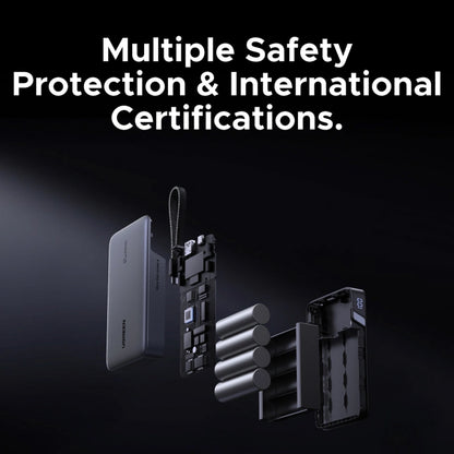 UGREEN PB550 External Battery, 20000mAh, 67W, QC + PD, 1 x USB-A - 2 x USB-C, Gray