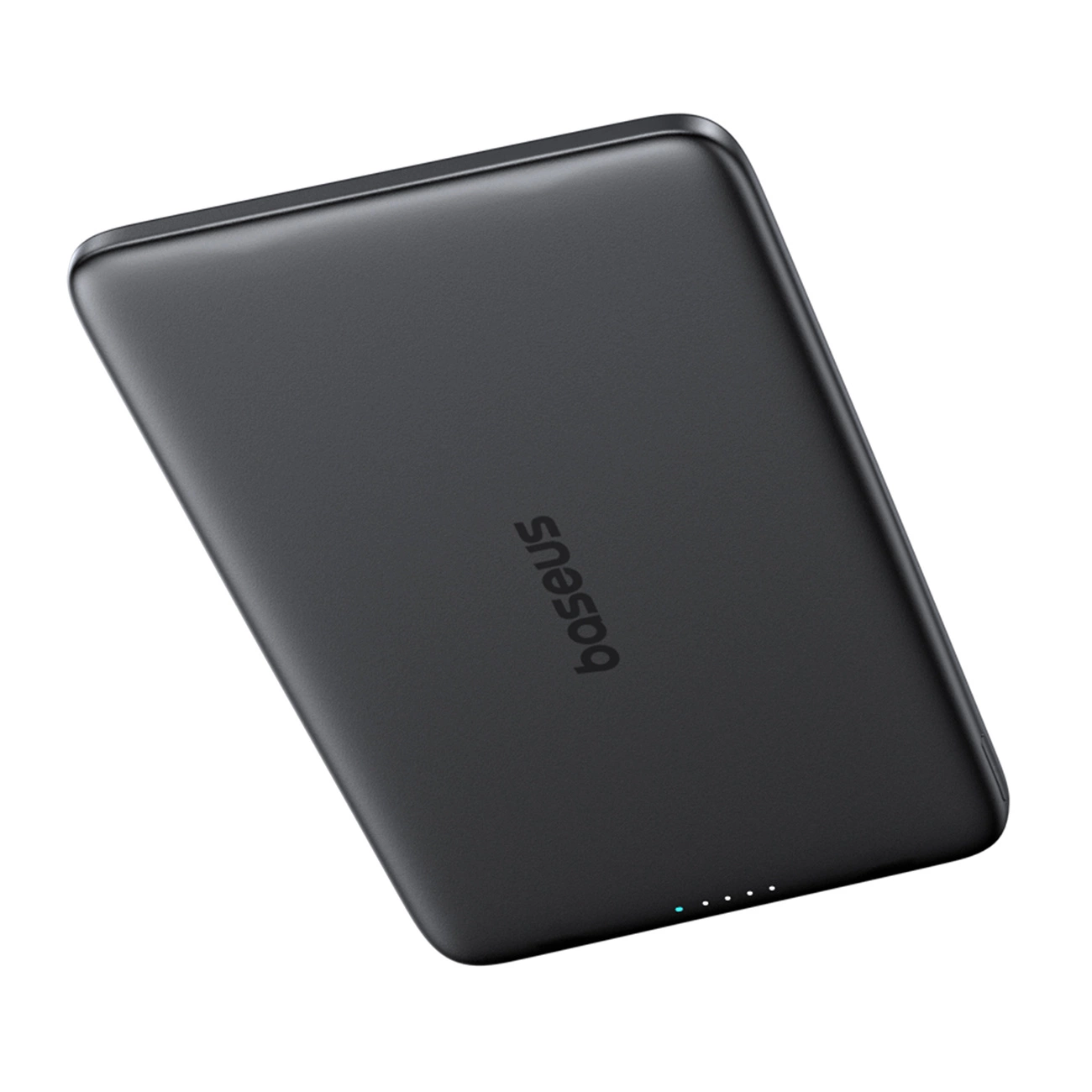Baseus PicoGo AM41 Wireless External Battery, 5000mAh, 20W, PD + FQI, 1 x QI - 1 x USB-C, Black